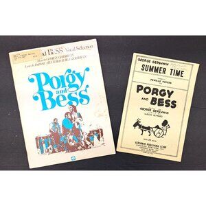 Vintage Porgy And Bess Vocal Selection Book & Sheet Music Lot Gershwin 1934